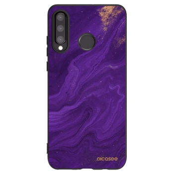 Picasee silikónový čierny obal pre Huawei P30 Lite - Purple