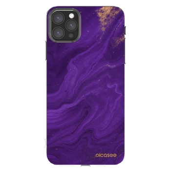 Picasee silikónový prehľadný obal pre Apple iPhone 11 Pro Max - Purple