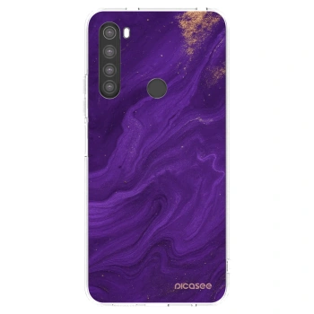 Picasee silikónový prehľadný obal pre Xiaomi Redmi Note 8 - Purple