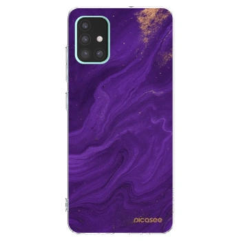 Picasee silikónový prehľadný obal pre Samsung Galaxy A51 A515F - Purple