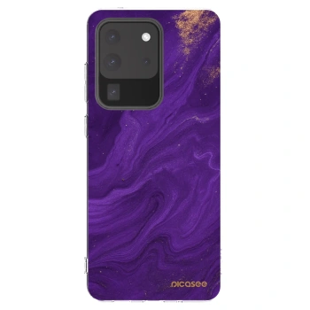 Picasee silikónový prehľadný obal pre Samsung Galaxy S20 Ultra 5G G988F - Purple