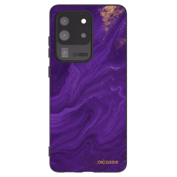 Picasee silikónový čierny obal pre Samsung Galaxy S20 Ultra 5G G988F - Purple