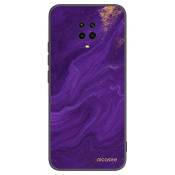 Picasee silikónový čierny obal pre Xiaomi Redmi Note 9 Pro - Purple