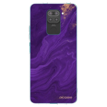 Picasee silikónový čierny obal pre Xiaomi Redmi Note 9 - Purple