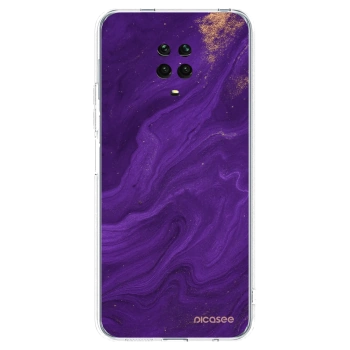 Picasee silikónový prehľadný obal pre Xiaomi Redmi Note 9S - Purple