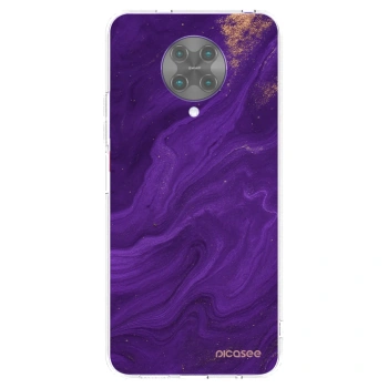 Picasee silikónový prehľadný obal pre Xiaomi Poco F2 Pro - Purple