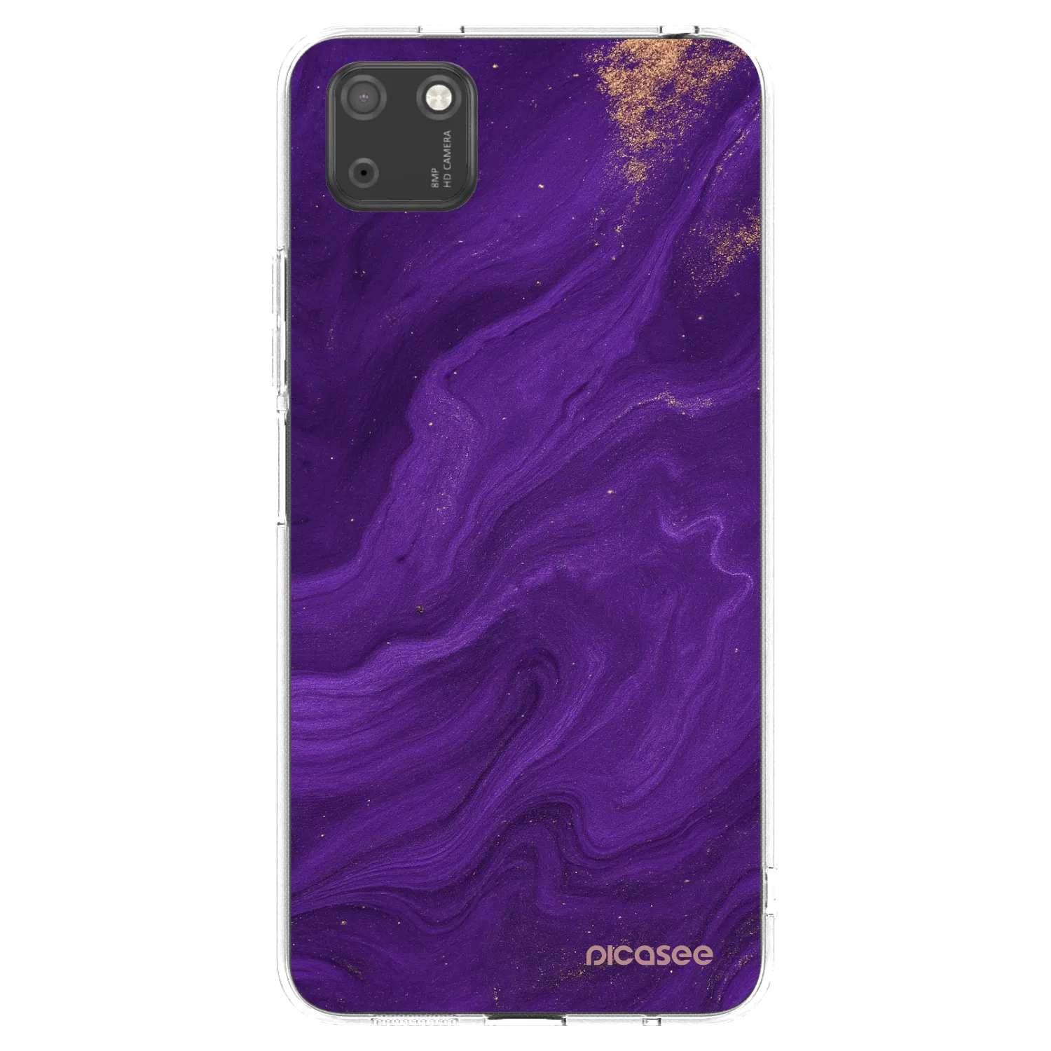 Picasee silikónový prehľadný obal pre Huawei Y5P - Purple