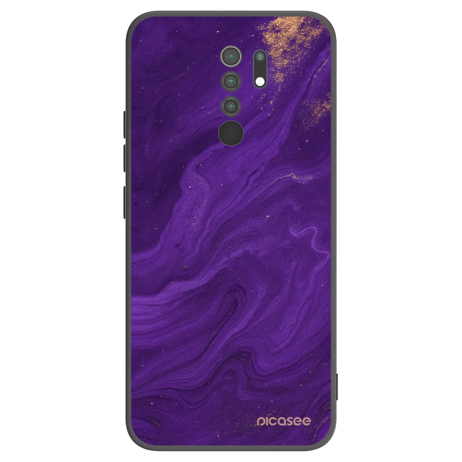 Picasee silikónový čierny obal pre Xiaomi Redmi 9 - Purple