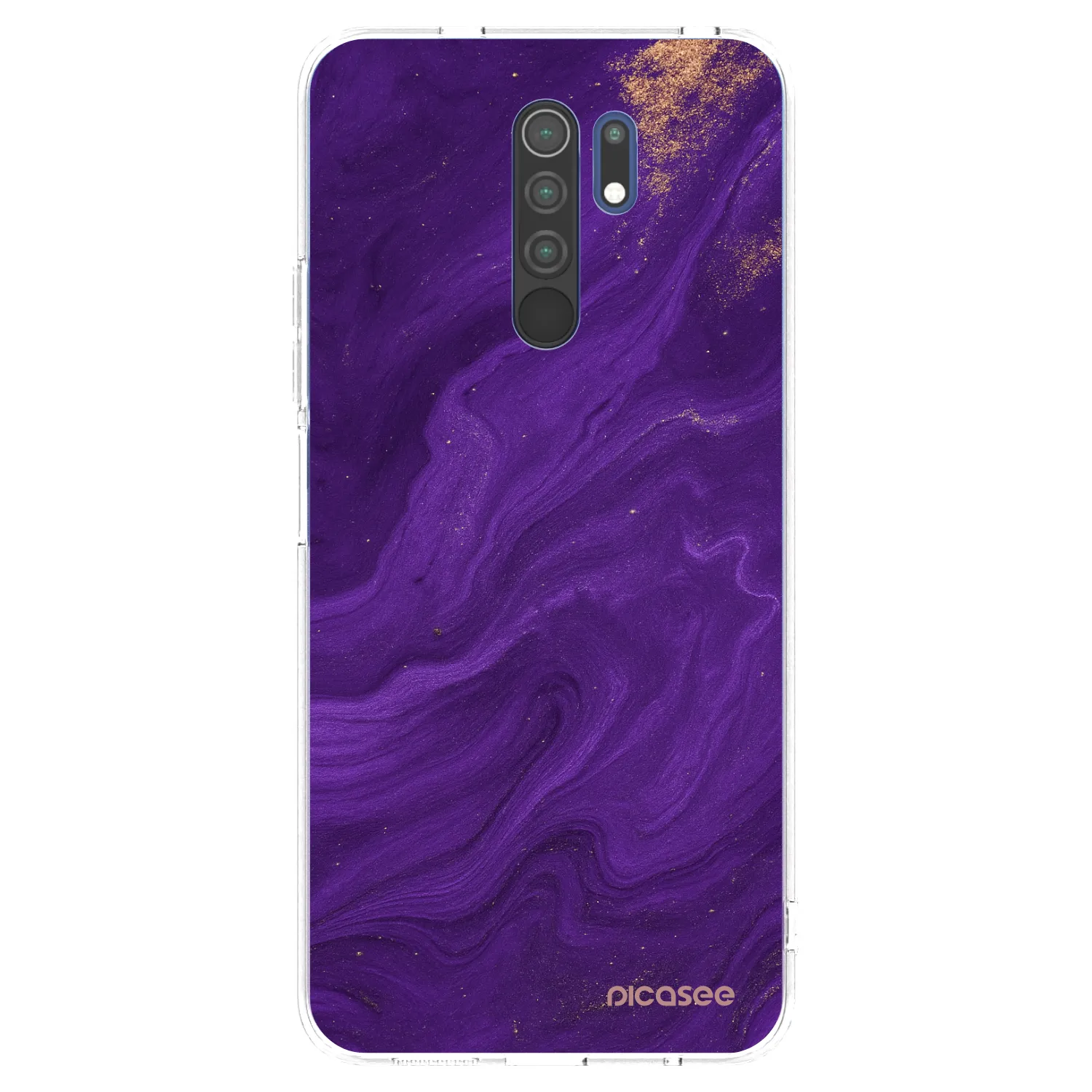 Picasee silikónový prehľadný obal pre Xiaomi Redmi 9 - Purple