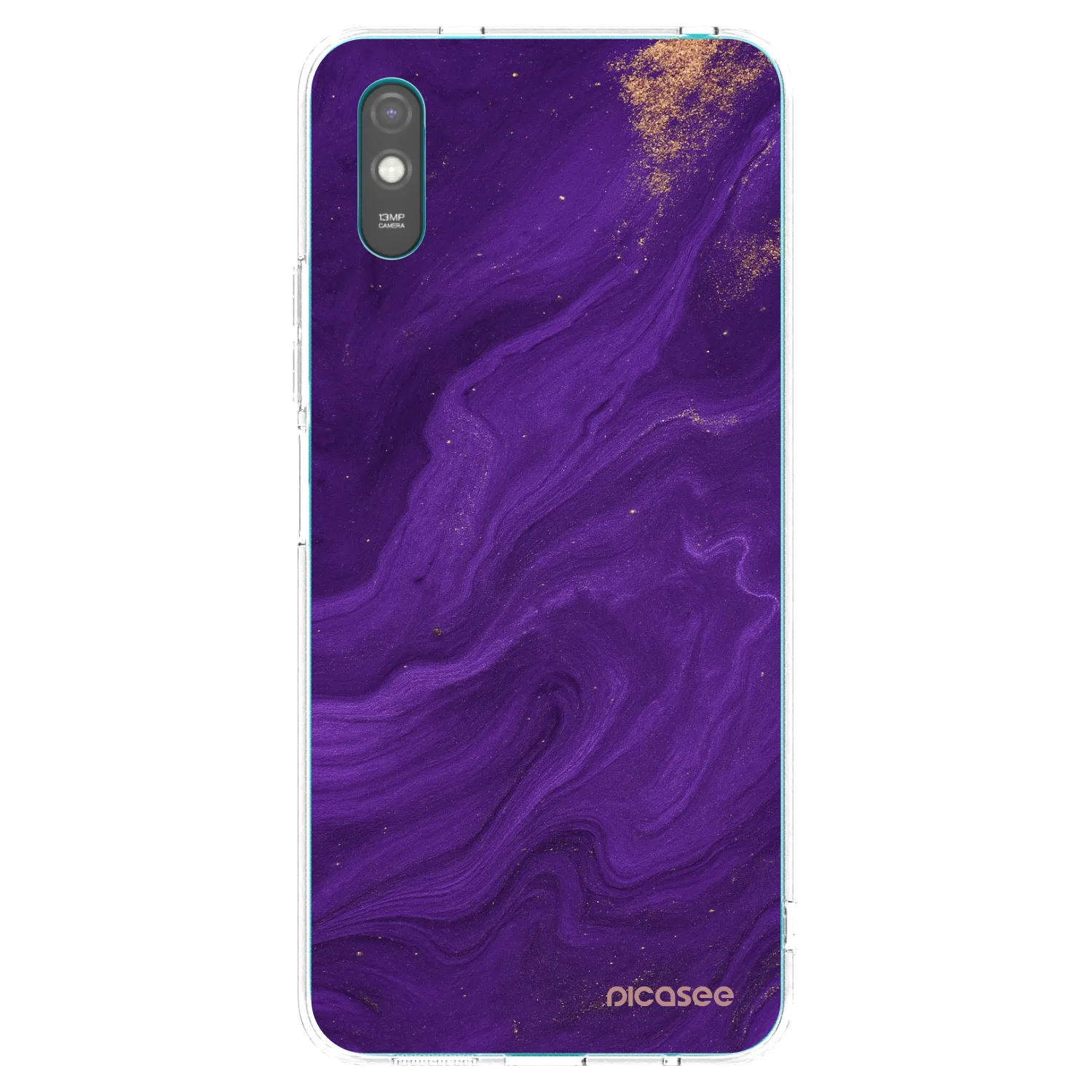 Picasee silikónový prehľadný obal pre Xiaomi Redmi 9A - Purple