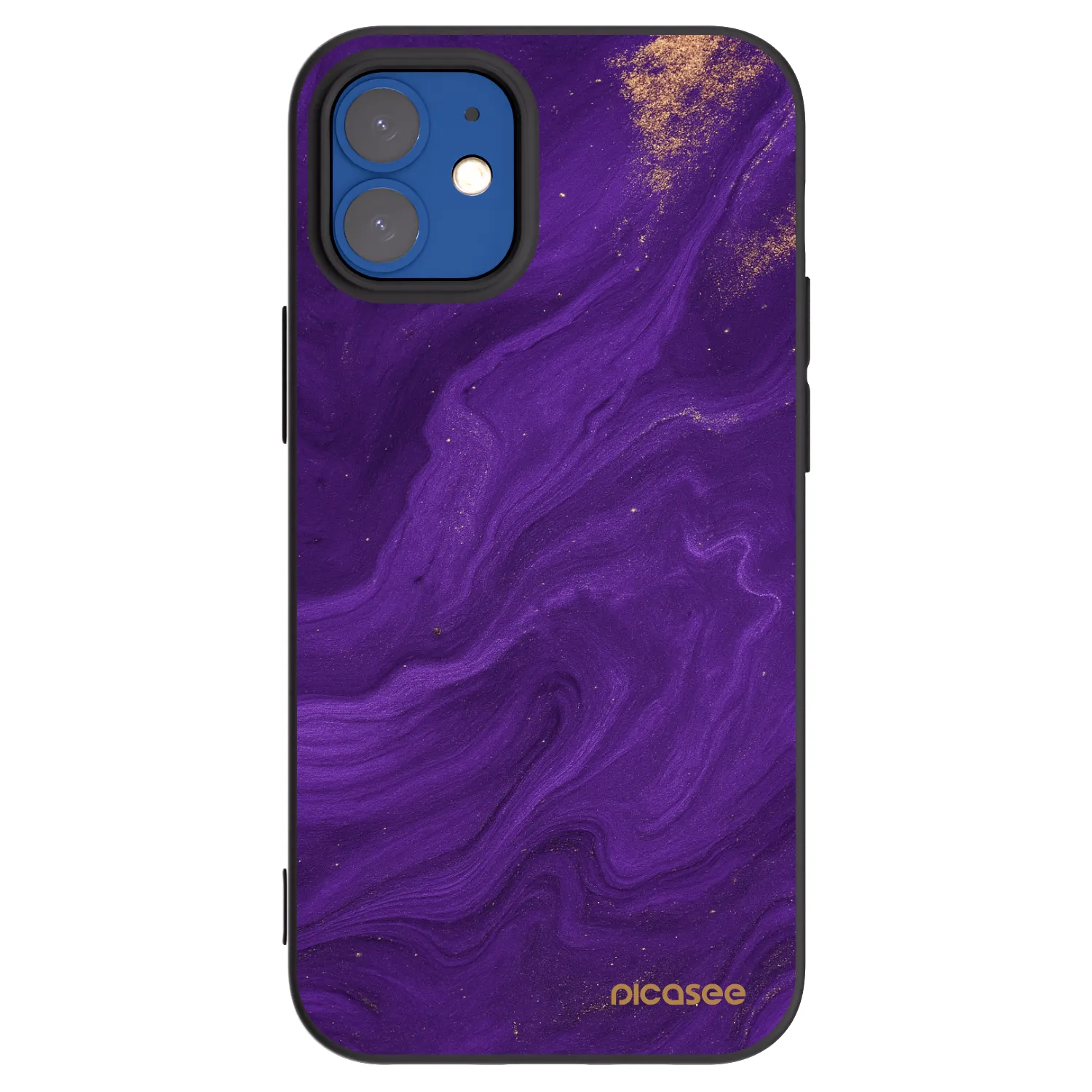 Picasee silikónový čierny obal pre Apple iPhone 12 mini - Purple