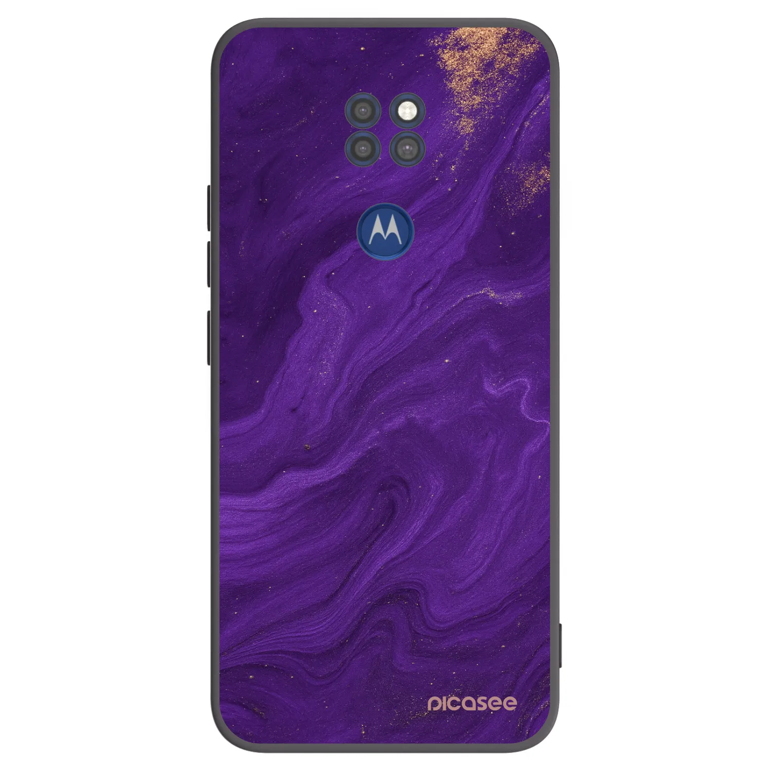 Picasee silikónový čierny obal pre Motorola Moto G9 Play - Purple