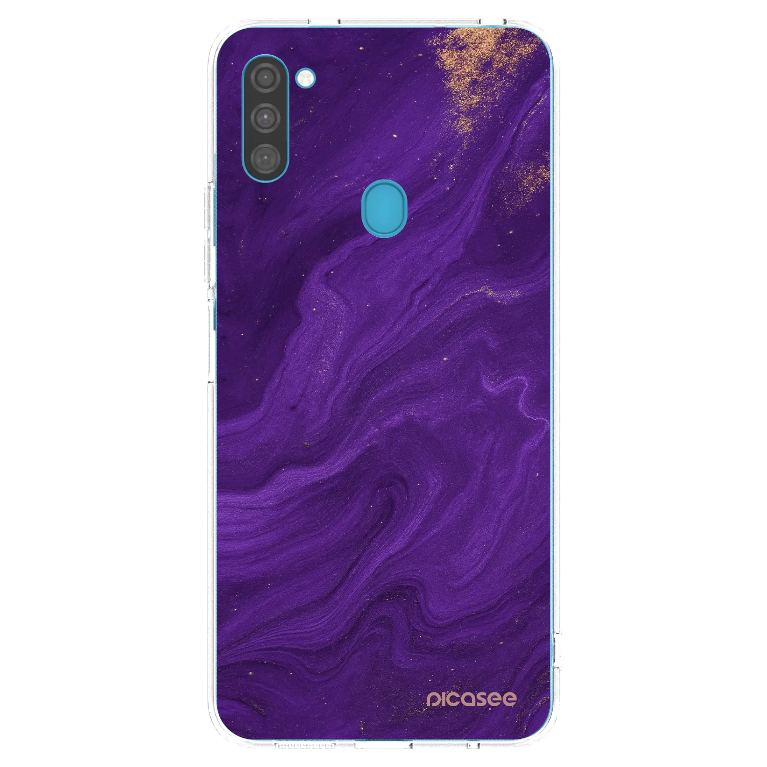 Picasee silikónový prehľadný obal pre Samsung Galaxy M11 - Purple