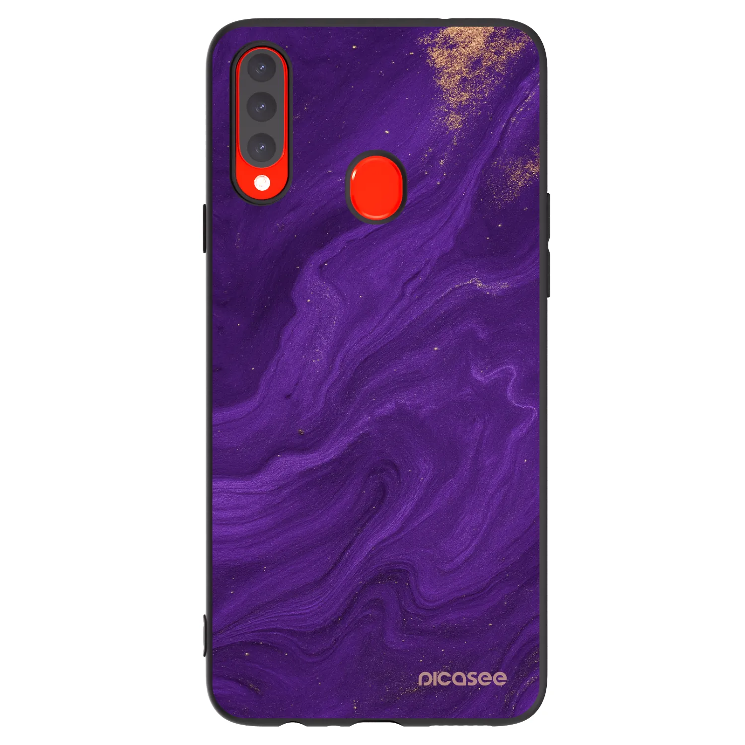 Picasee silikónový čierny obal pre Samsung Galaxy A20s - Purple