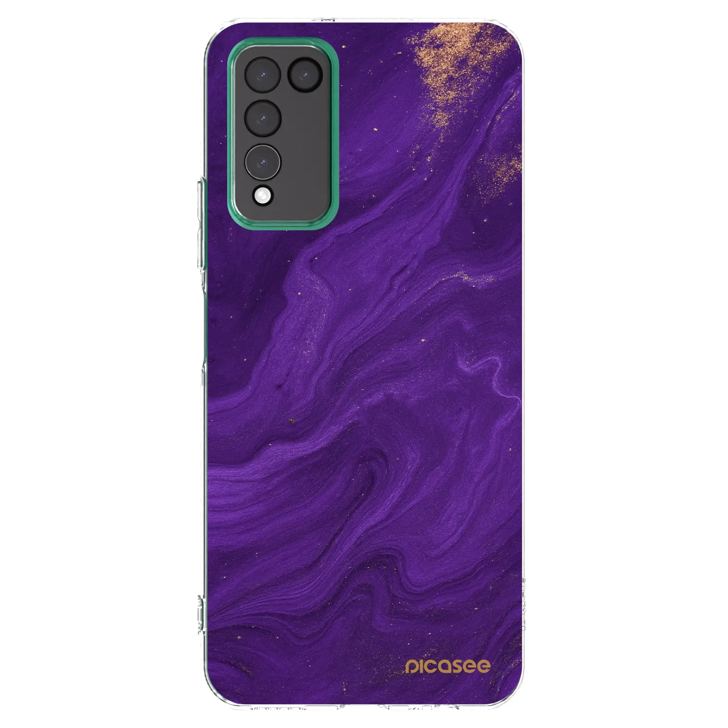 Picasee silikónový prehľadný obal pre Honor 10X Lite - Purple