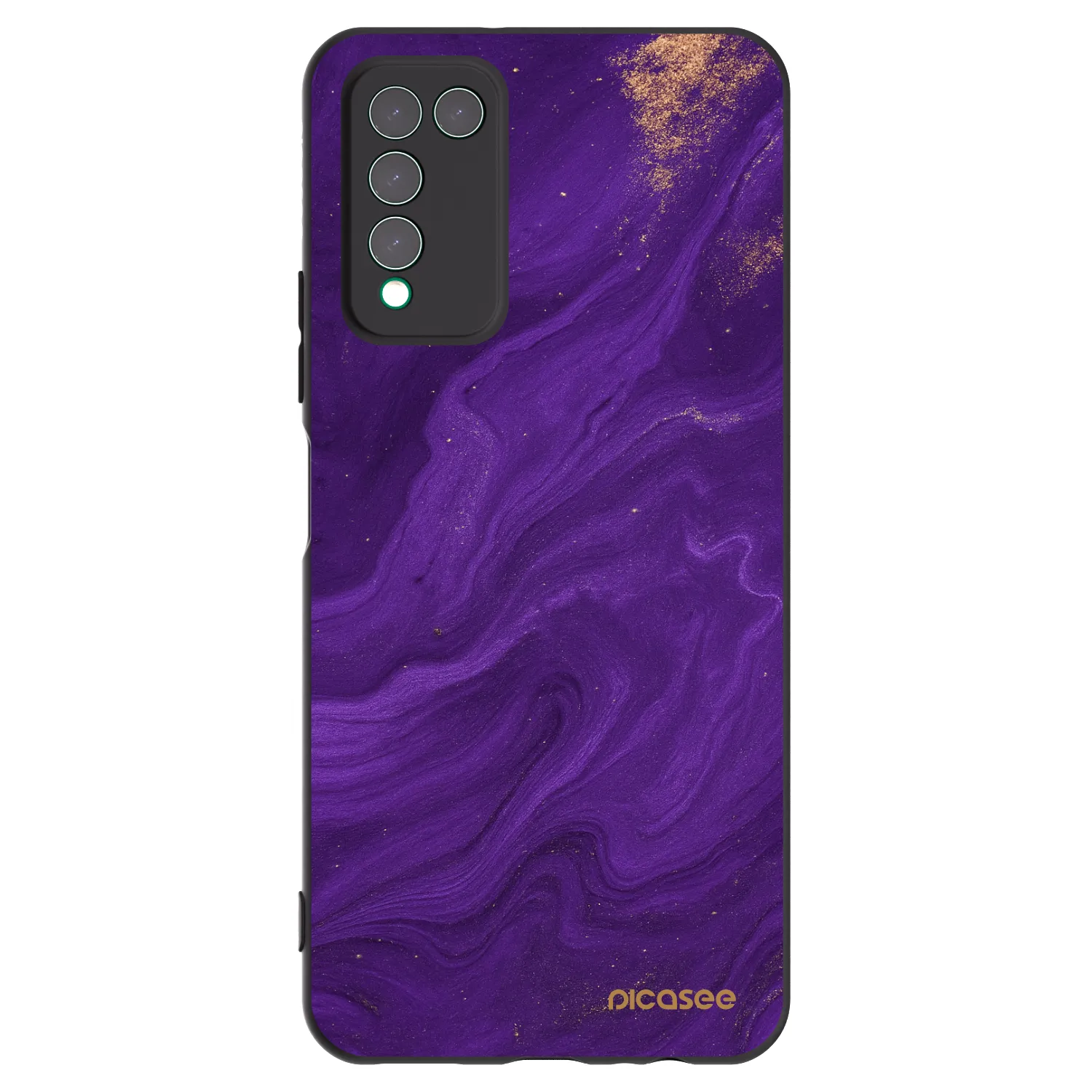 Picasee silikónový čierny obal pre Honor 10X Lite - Purple