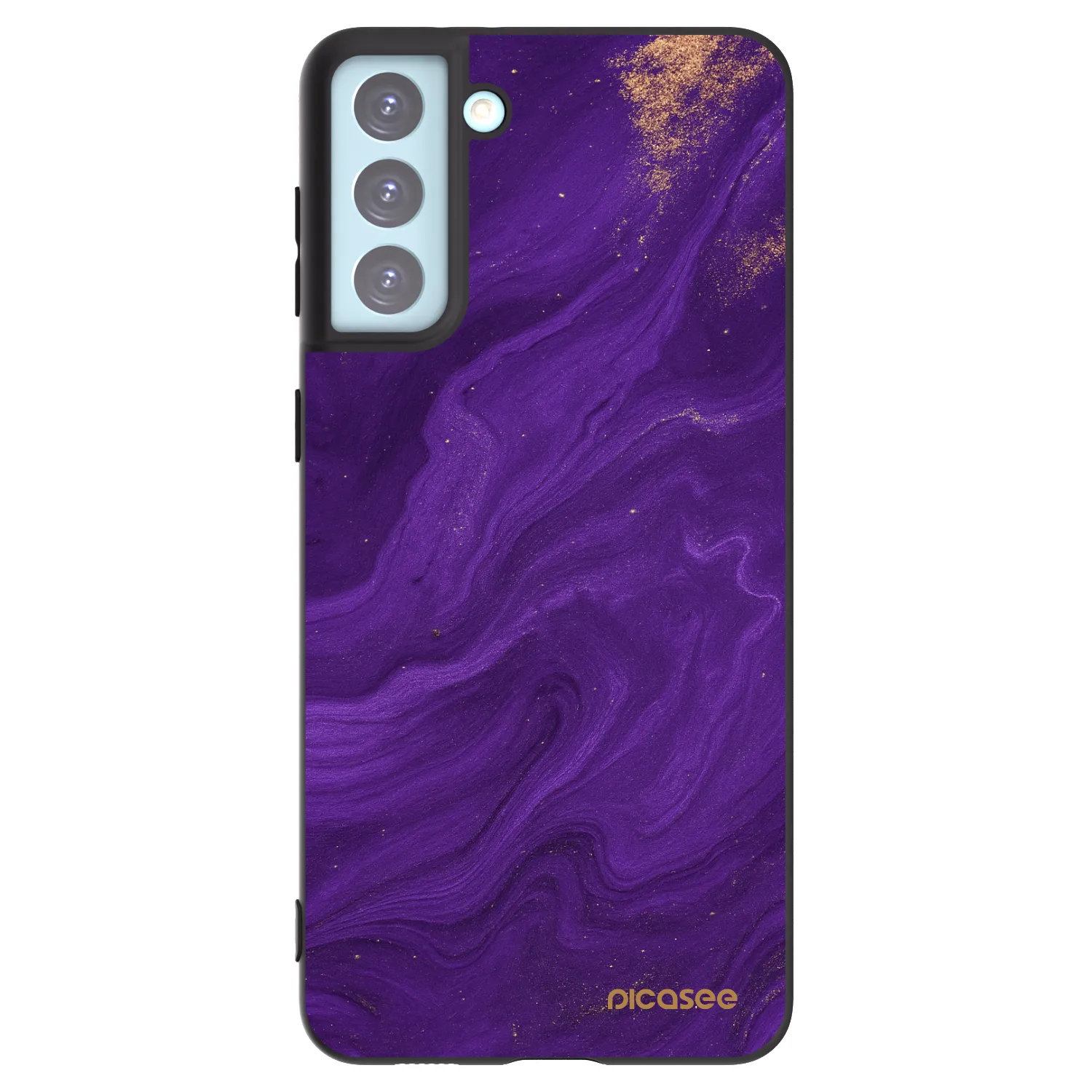 Picasee silikónový čierny obal pre Samsung Galaxy S21+ 5G G996F - Purple