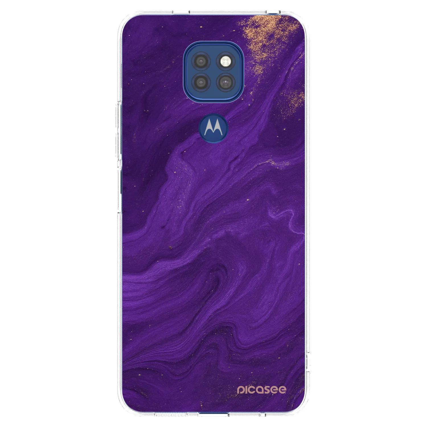 Picasee silikónový prehľadný obal pre Motorola Moto G9 Play - Purple
