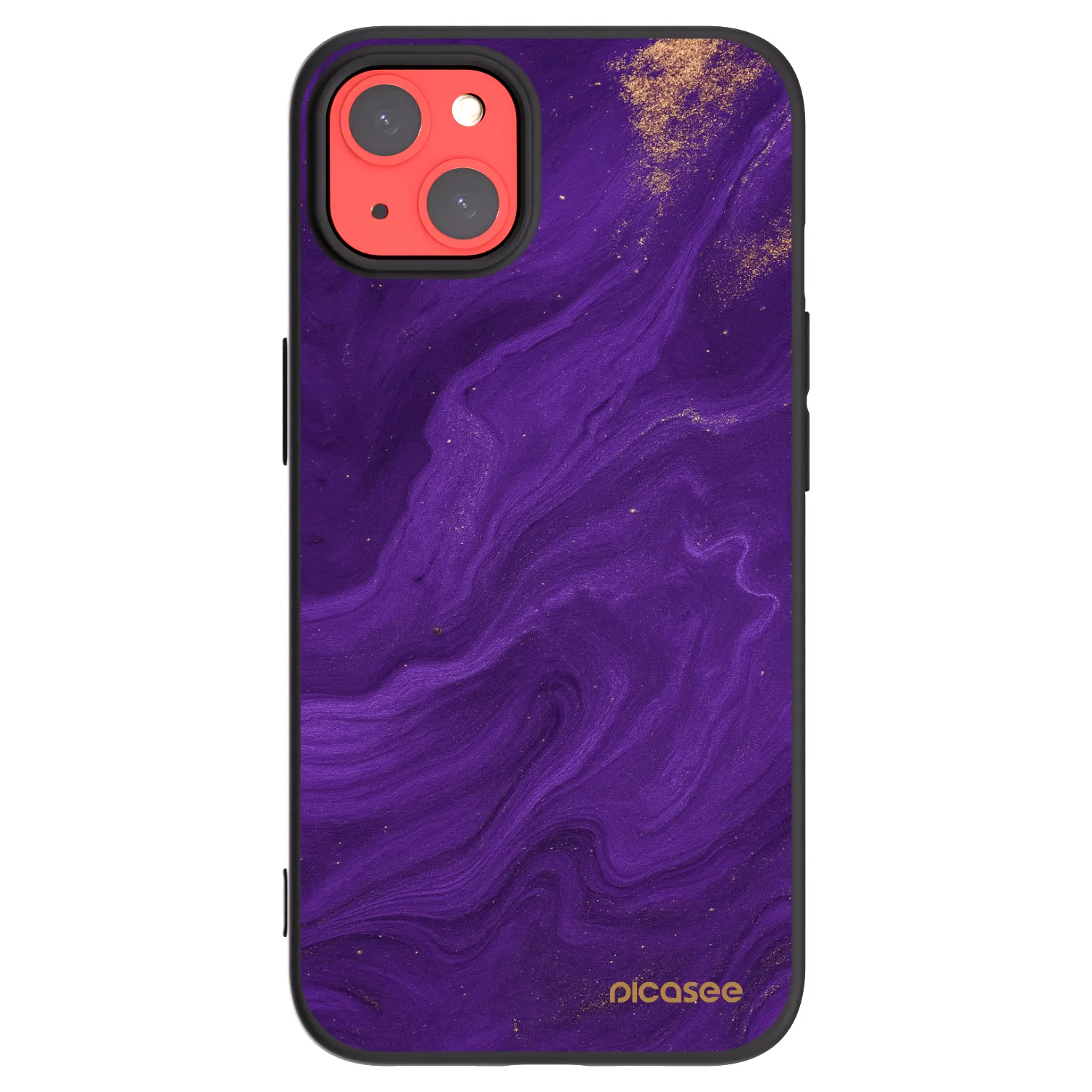 Picasee silikónový čierny obal pre Apple iPhone 13 - Purple