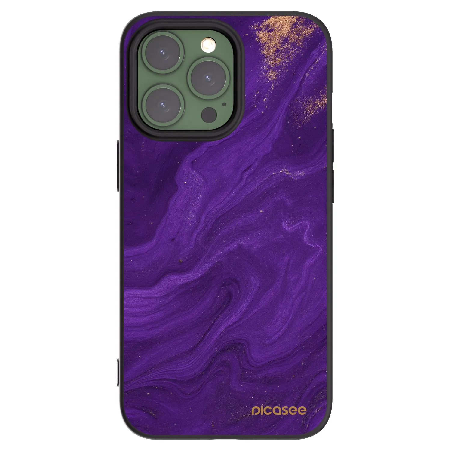 Picasee silikónový čierny obal pre Apple iPhone 13 Pro - Purple