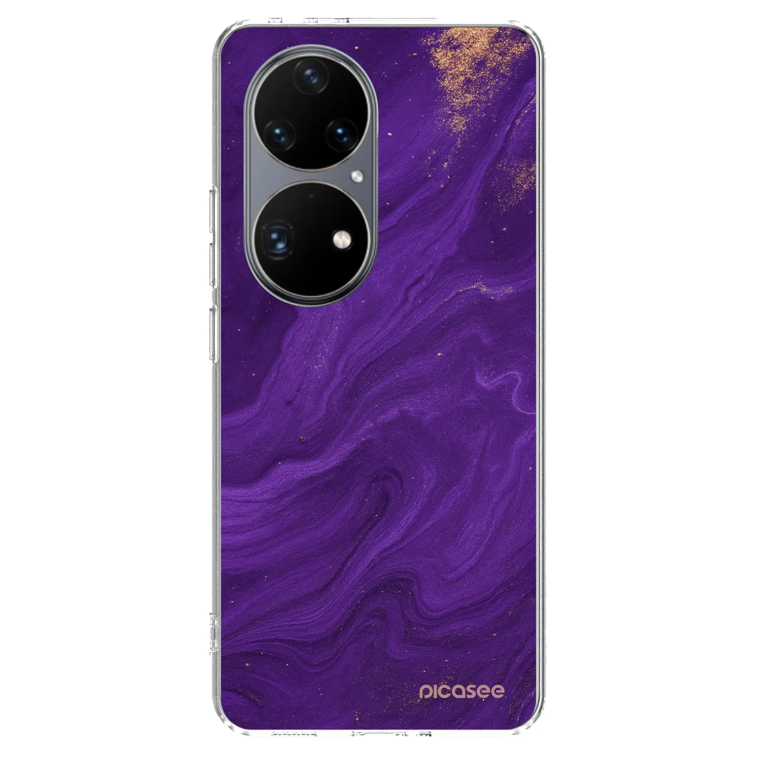 Picasee silikónový prehľadný obal pre Huawei P50 - Purple