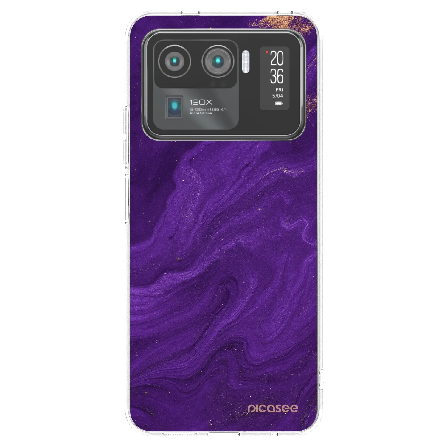 Picasee silikónový prehľadný obal pre Xiaomi Mi 11 Ultra - Purple