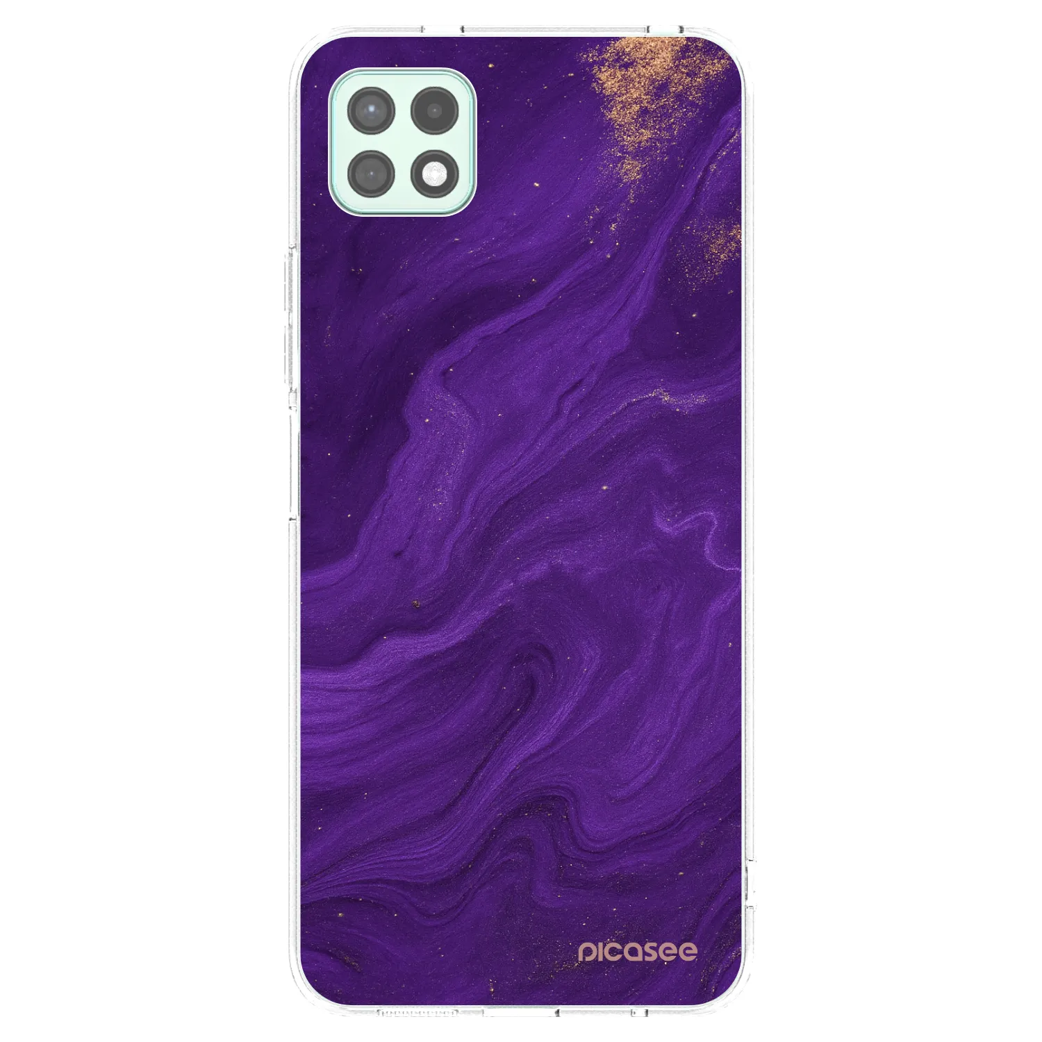 Picasee silikónový prehľadný obal pre Samsung Galaxy A22 A226B 5G - Purple