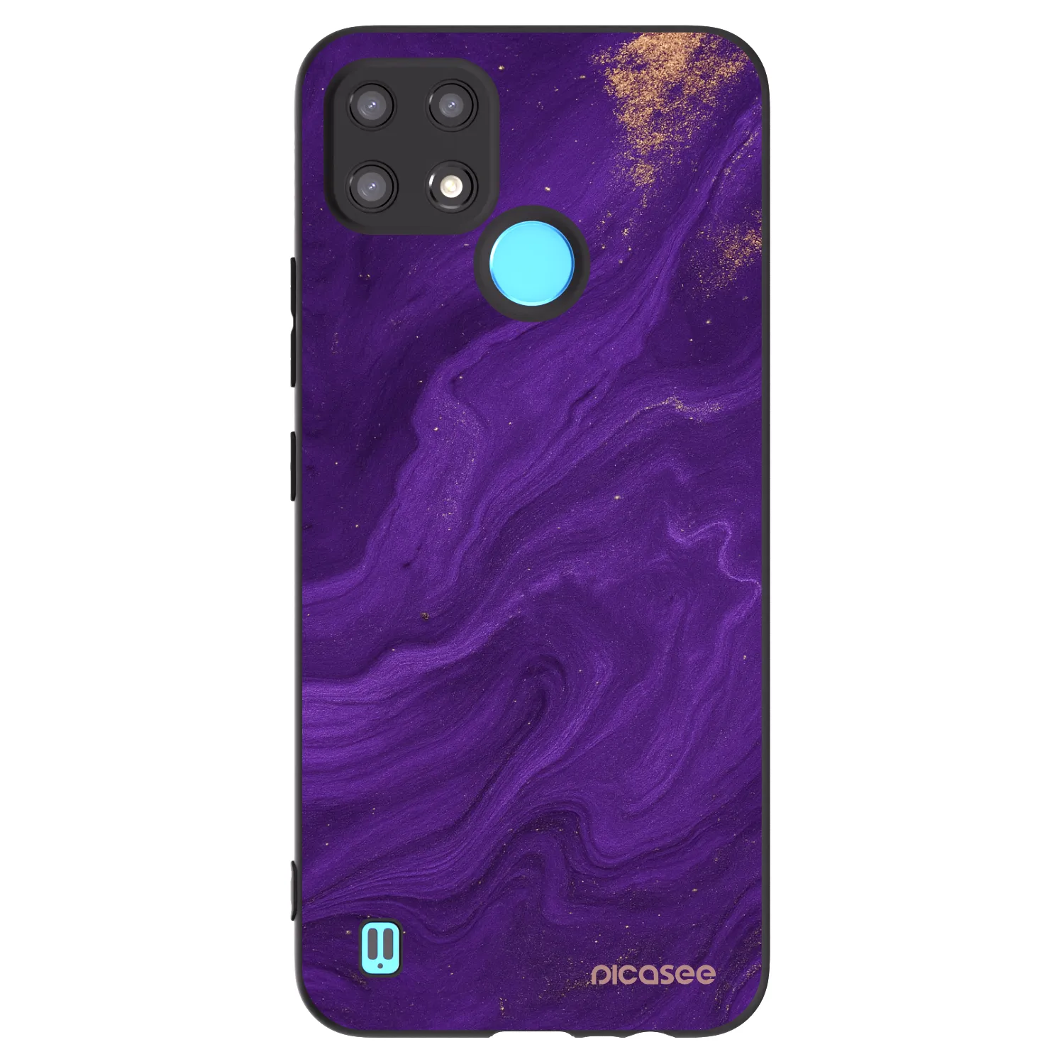 Picasee silikónový čierny obal pre Realme C21 - Purple
