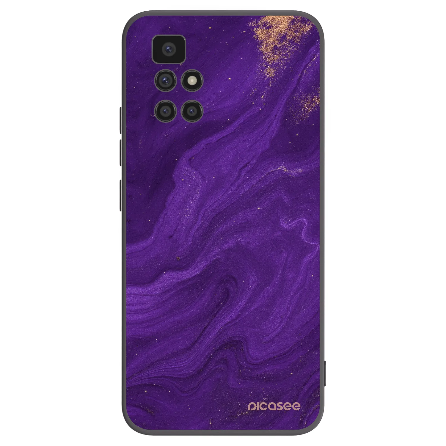 Picasee silikónový čierny obal pre Xiaomi Redmi 10 - Purple
