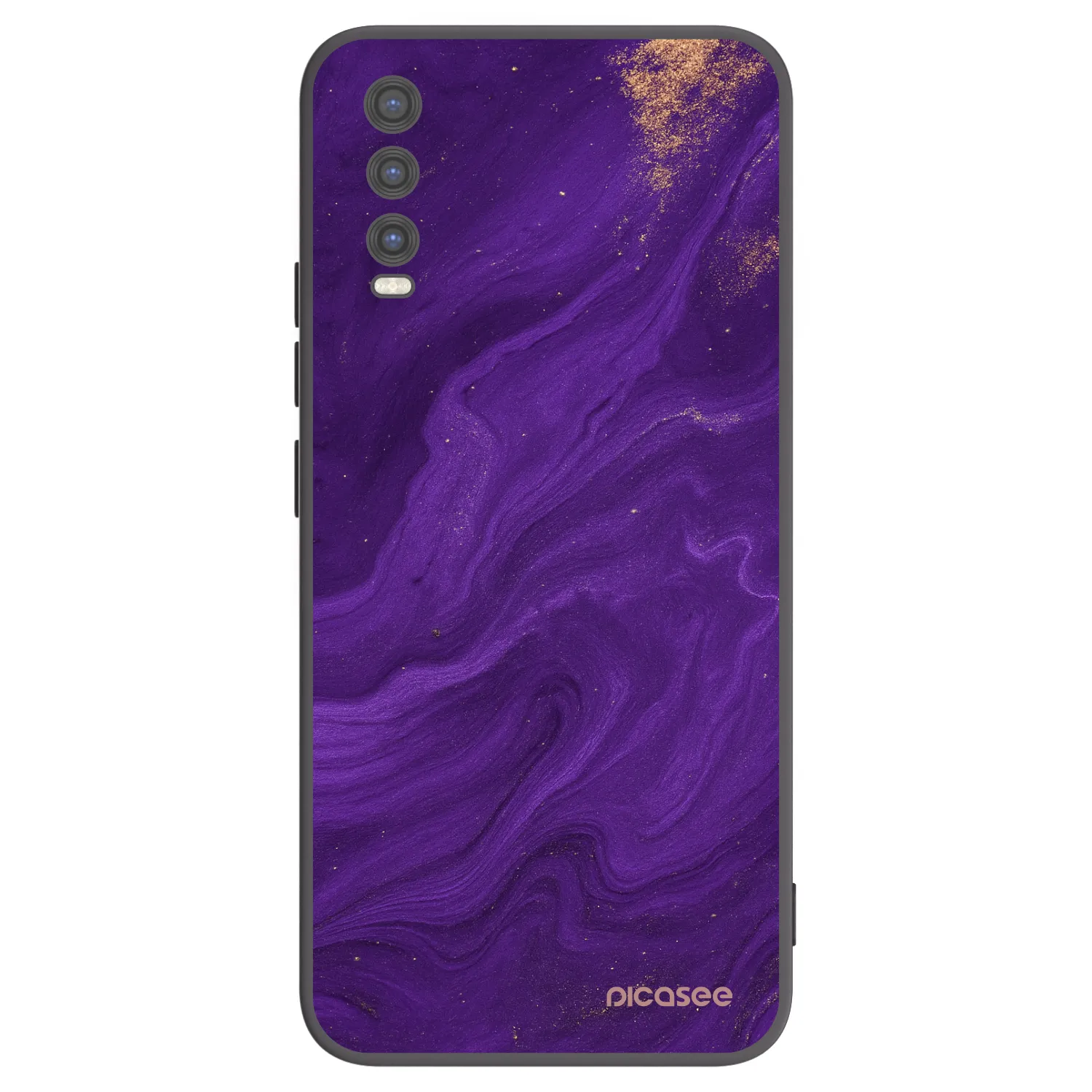 Picasee silikónový čierny obal pre Vivo Y20s - Purple