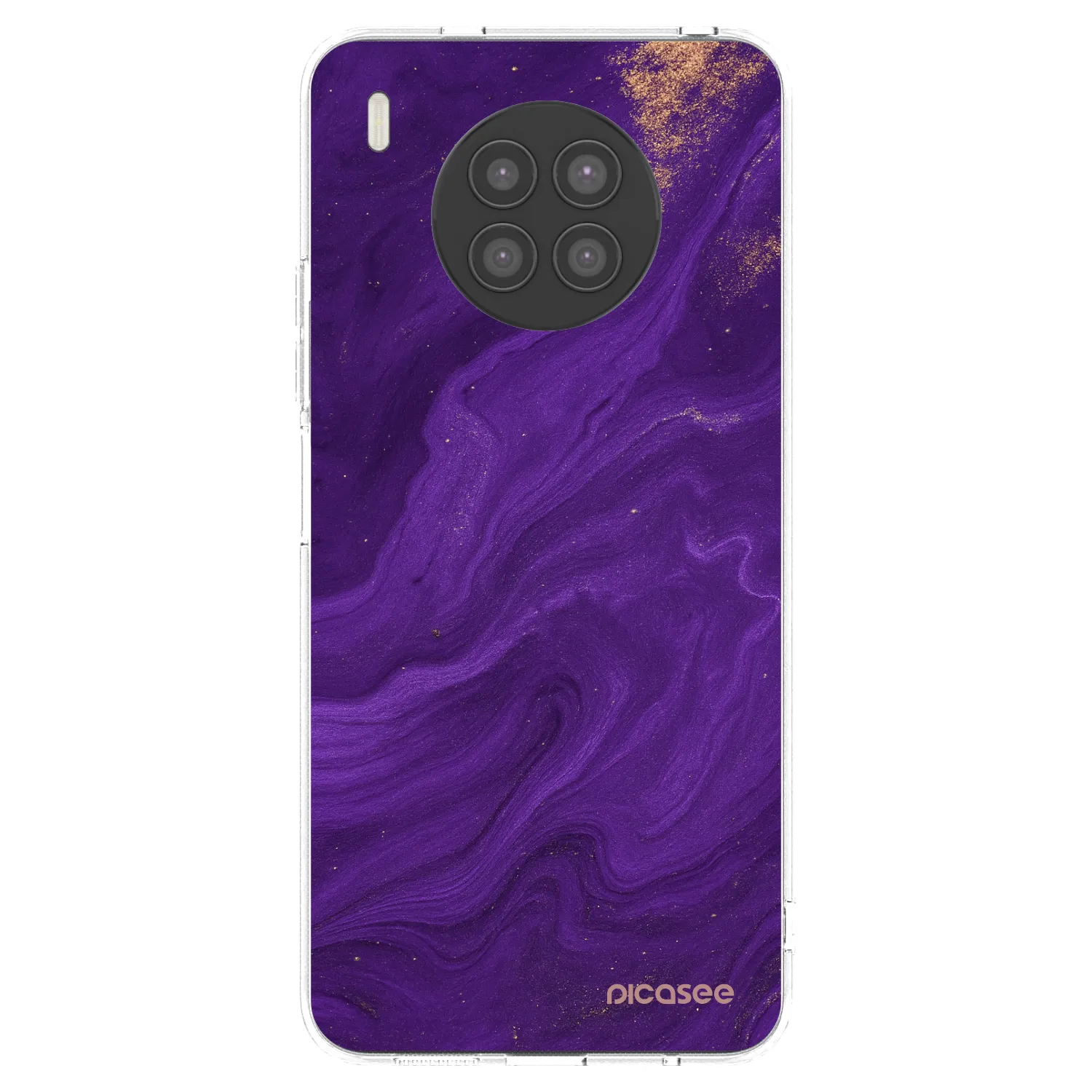 Picasee silikónový prehľadný obal pre Huawei Nova 8i - Purple