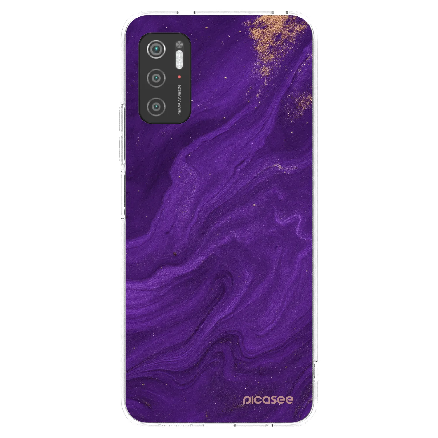 Picasee silikónový prehľadný obal pre Xiaomi Poco M3 Pro 5G - Purple