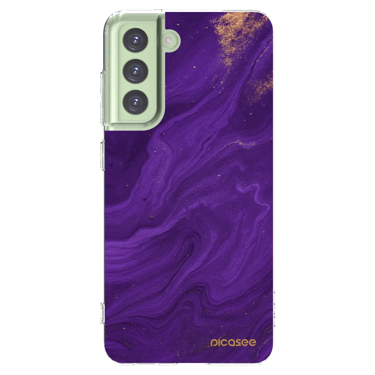 Picasee silikónový prehľadný obal pre Samsung Galaxy S21 FE 5G - Purple