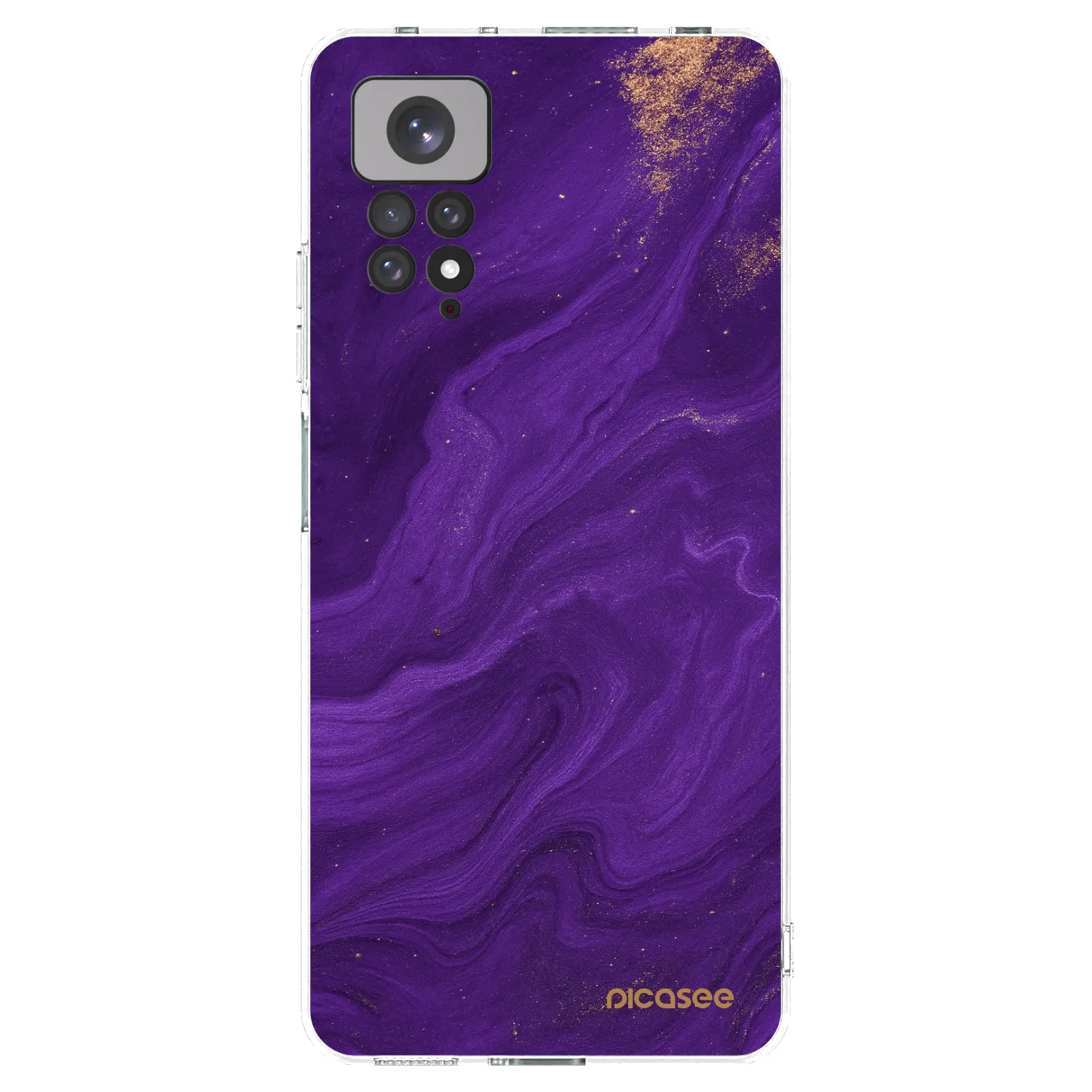 Picasee silikónový prehľadný obal pre Xiaomi Redmi Note 11 - Purple
