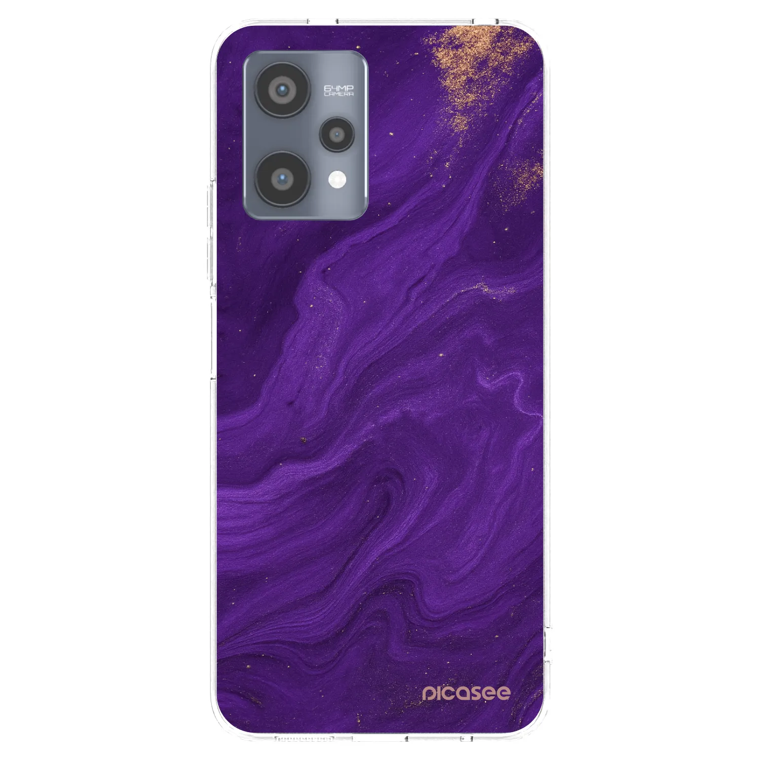 Picasee silikónový prehľadný obal pre Realme 9 Pro 5G - Purple