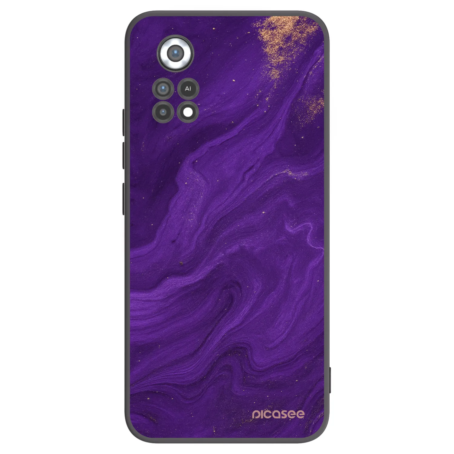 Picasee silikónový čierny obal pre Xiaomi Poco X4 Pro 5G - Purple