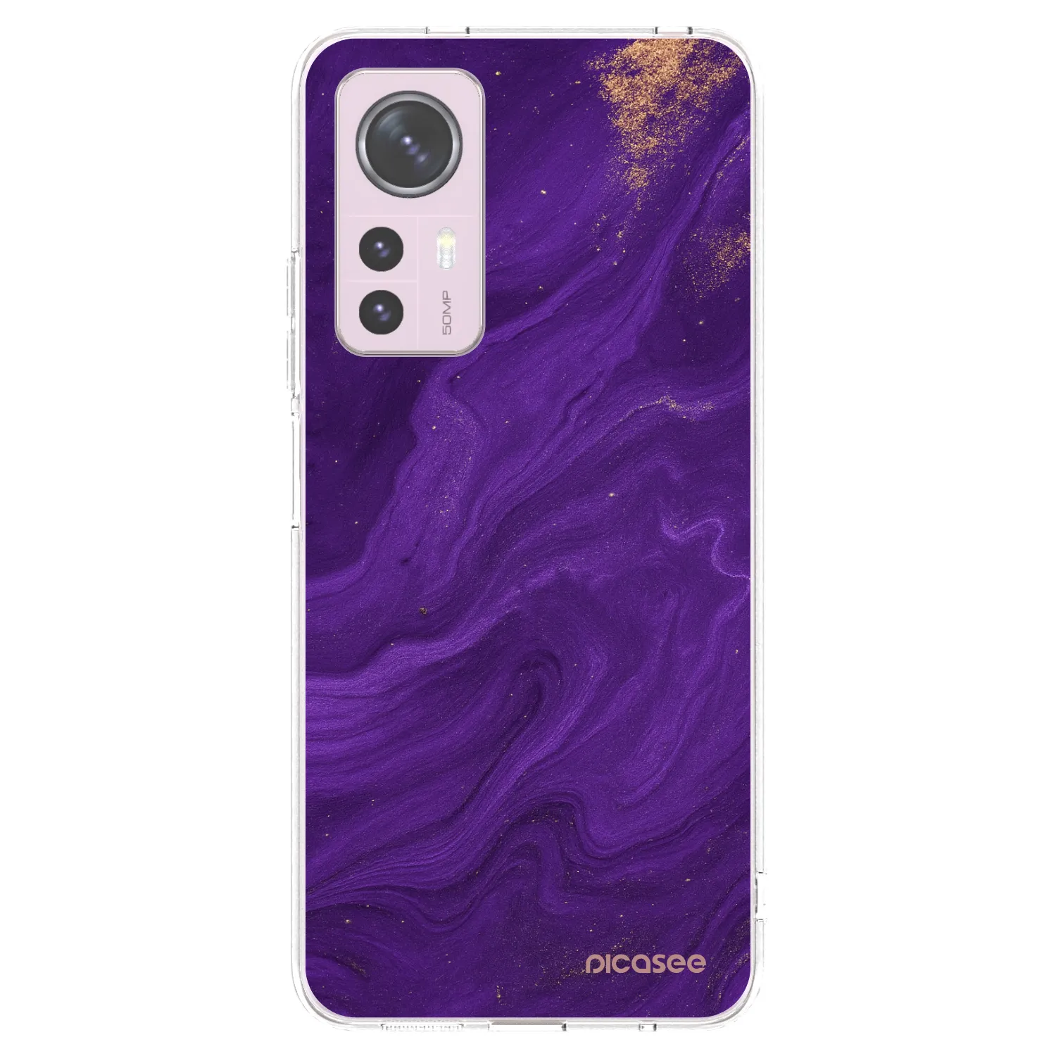 Picasee silikónový prehľadný obal pre Xiaomi 12 - Purple