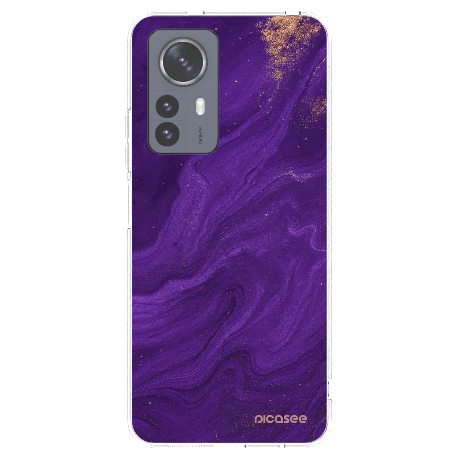 Picasee silikónový prehľadný obal pre Xiaomi 12 Pro - Purple