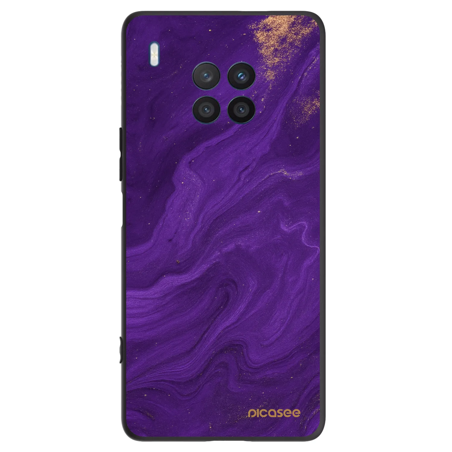 Picasee silikónový čierny obal pre Honor 50 Lite - Purple