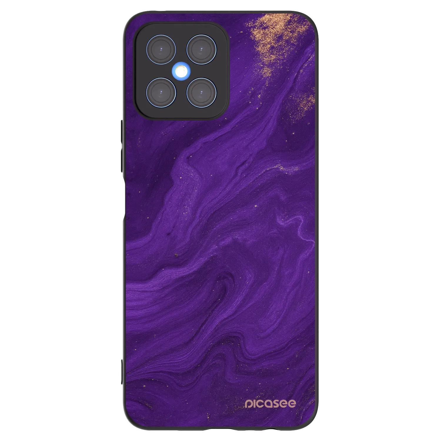 Picasee silikónový čierny obal pre Honor X8 4G - Purple
