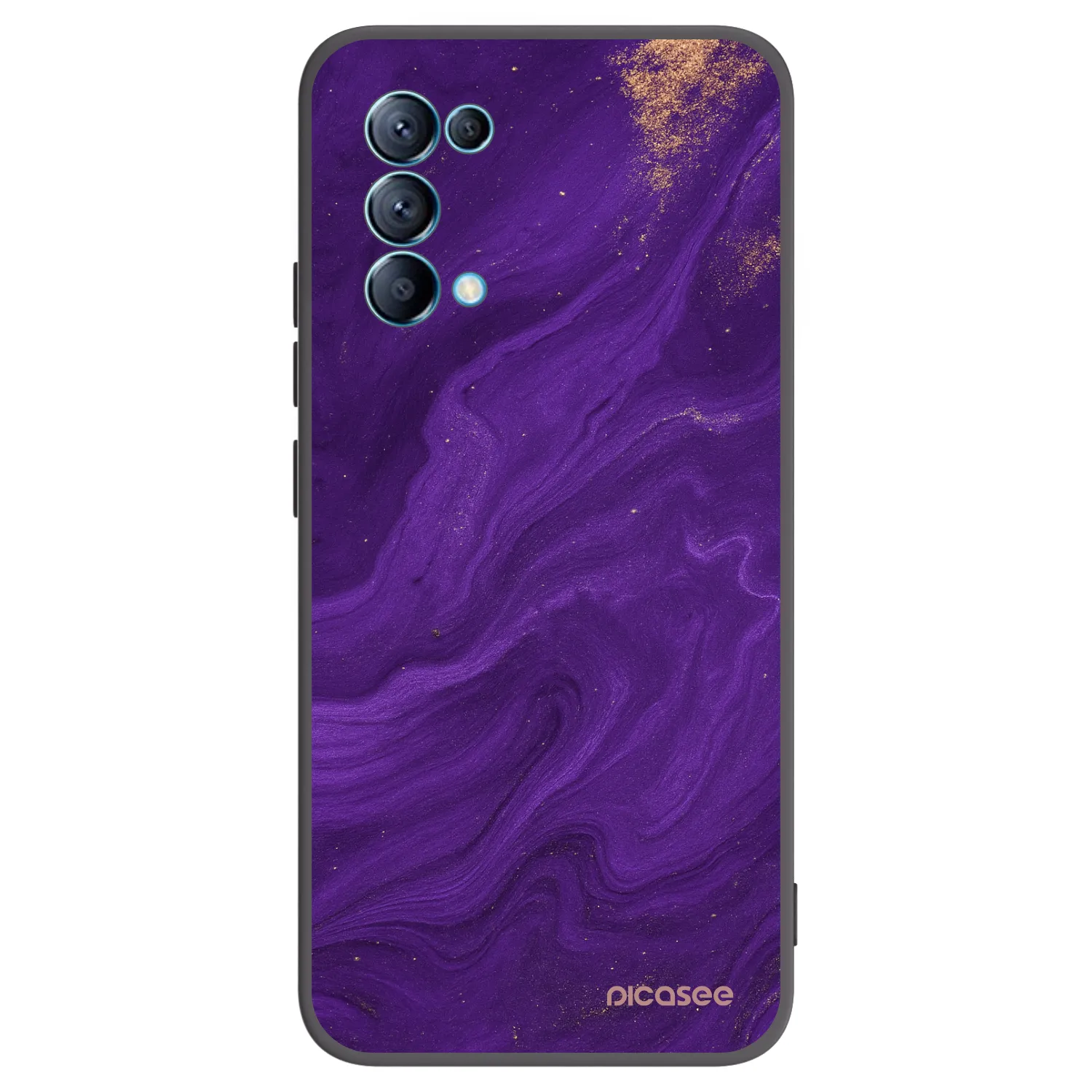 Picasee silikónový čierny obal pre OPPO Reno 5 5G - Purple