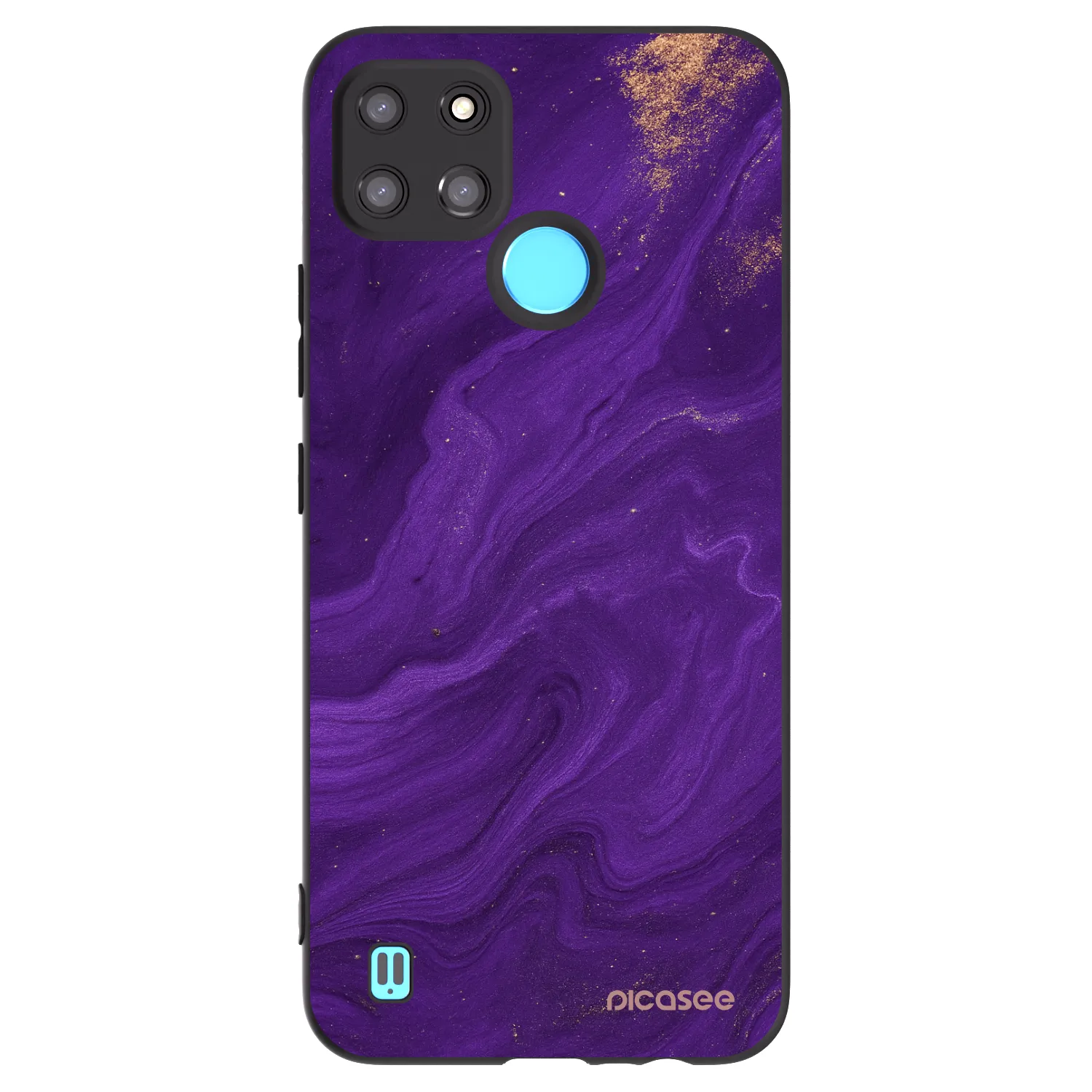 Picasee silikónový čierny obal pre Realme C21Y - Purple