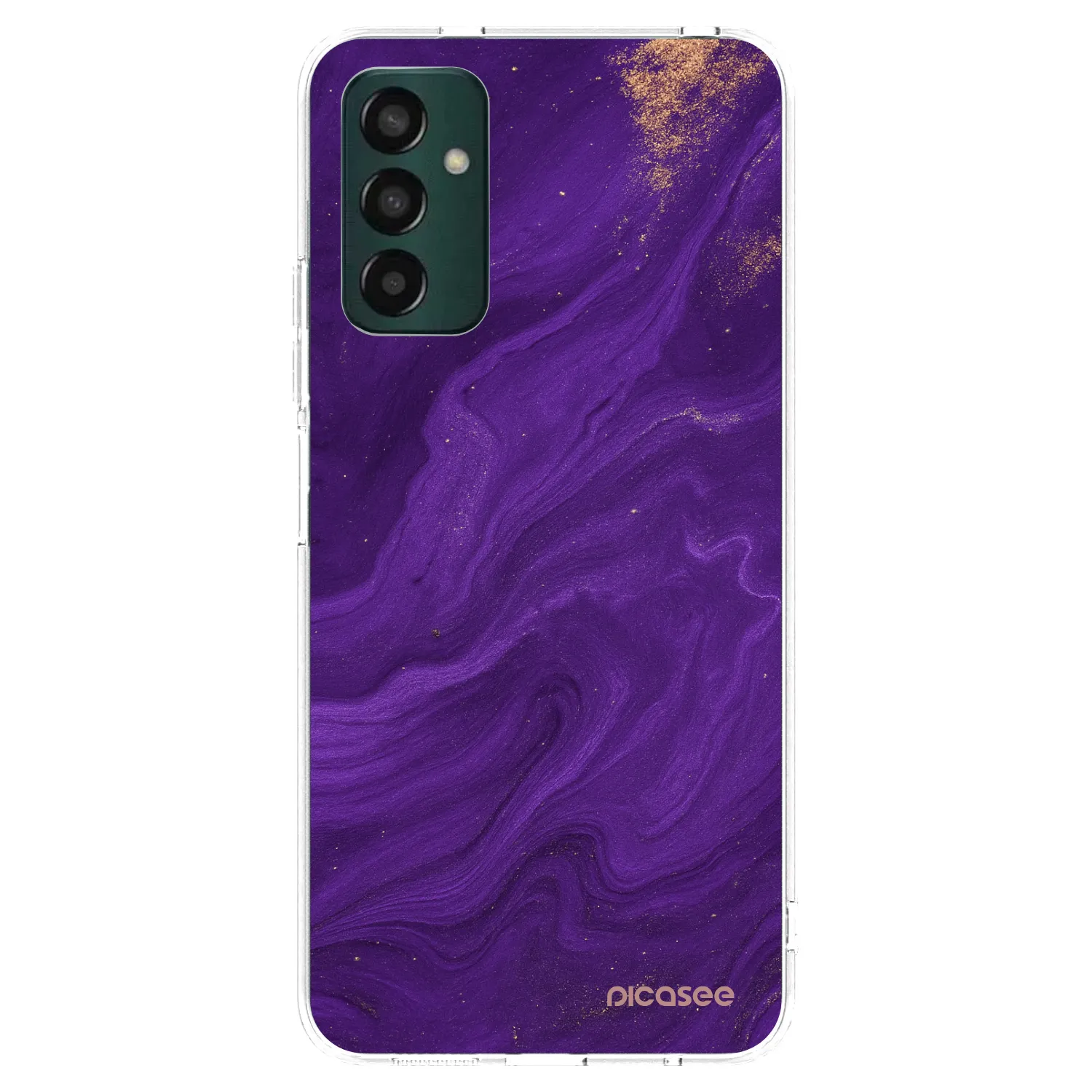 Picasee silikónový prehľadný obal pre Samsung Galaxy M13 M135F - Purple