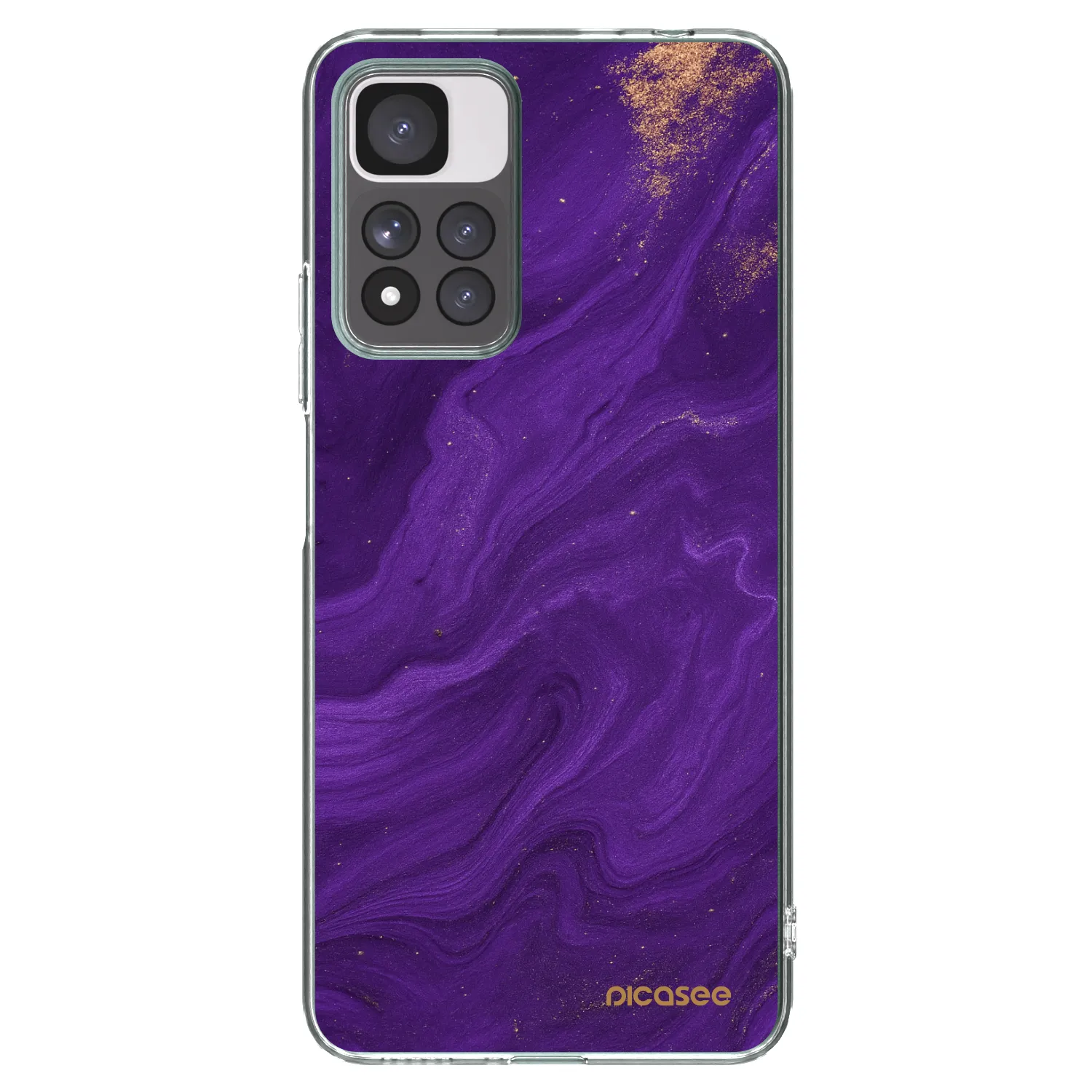 Picasee silikónový prehľadný obal pre Xiaomi Redmi Note 11 Pro+ 5G - Purple