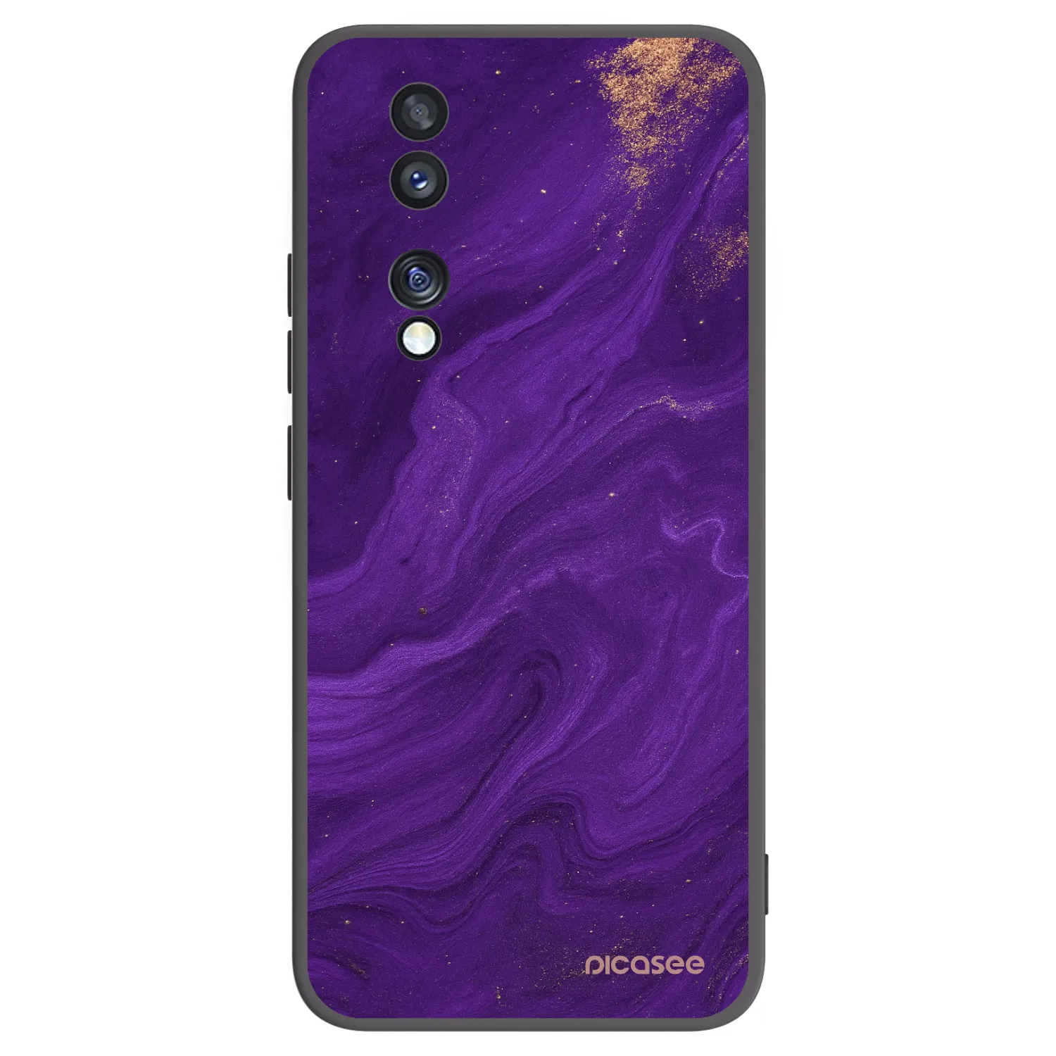 Picasee silikónový čierny obal pre Honor 70 - Purple