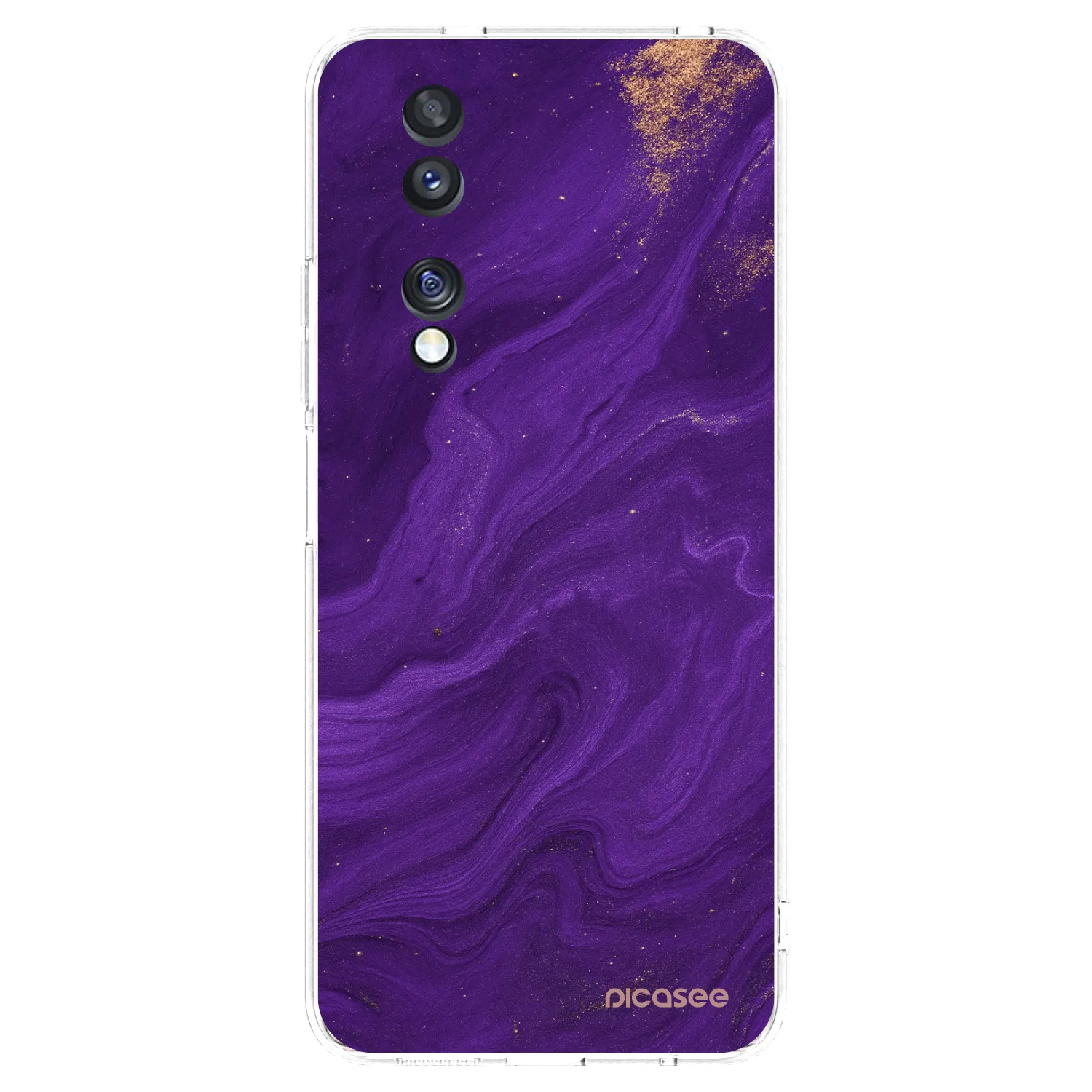 Picasee silikónový prehľadný obal pre Honor 70 - Purple