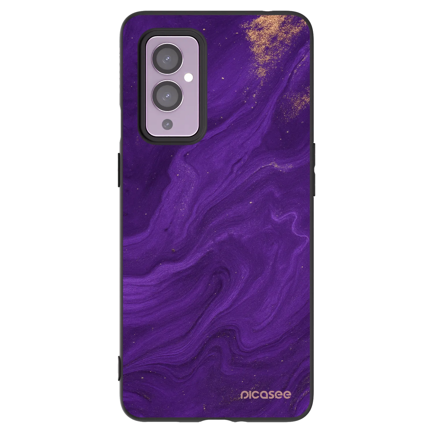 Picasee silikónový čierny obal pre OnePlus 9 - Purple