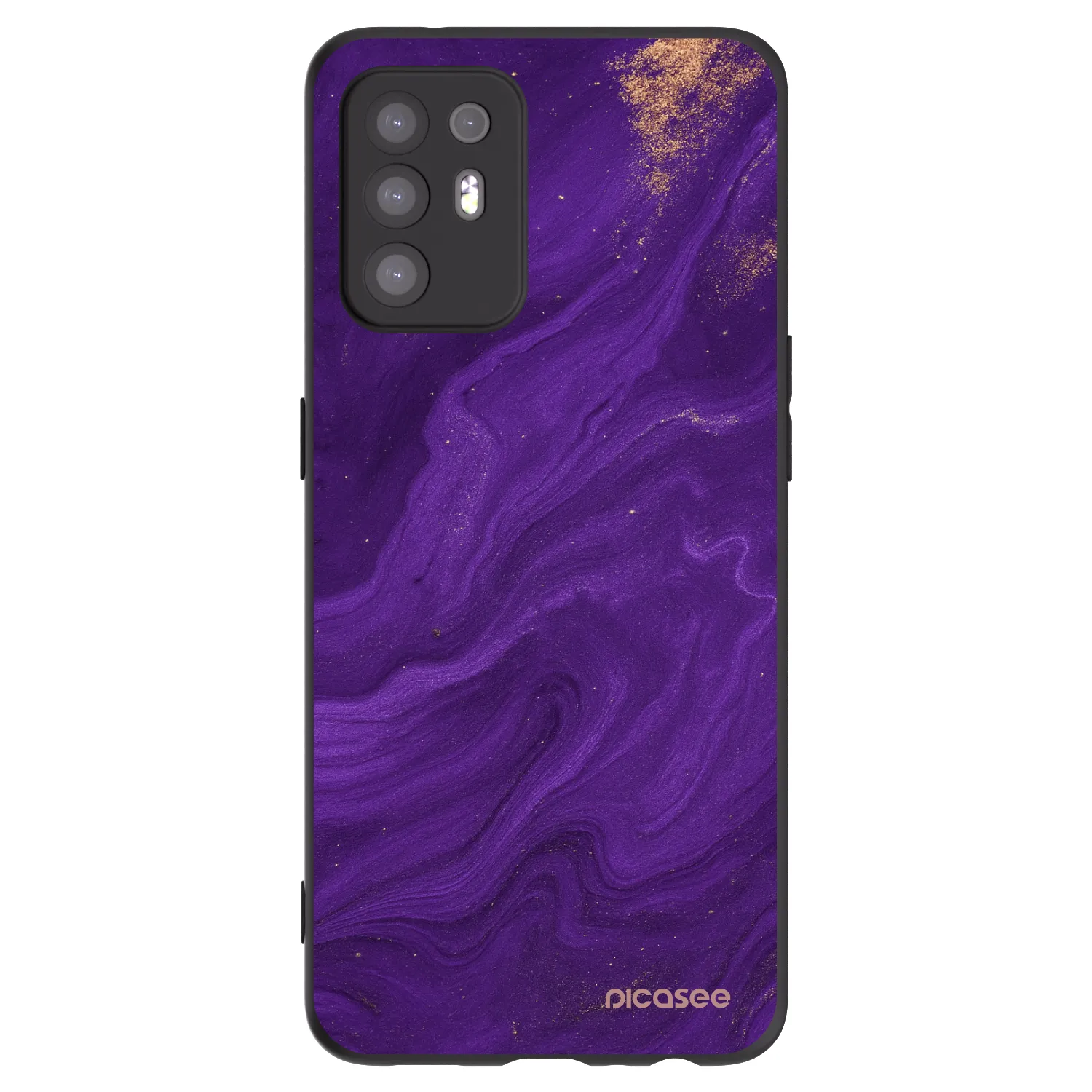 Picasee silikónový čierny obal pre OPPO A94 5G - Purple