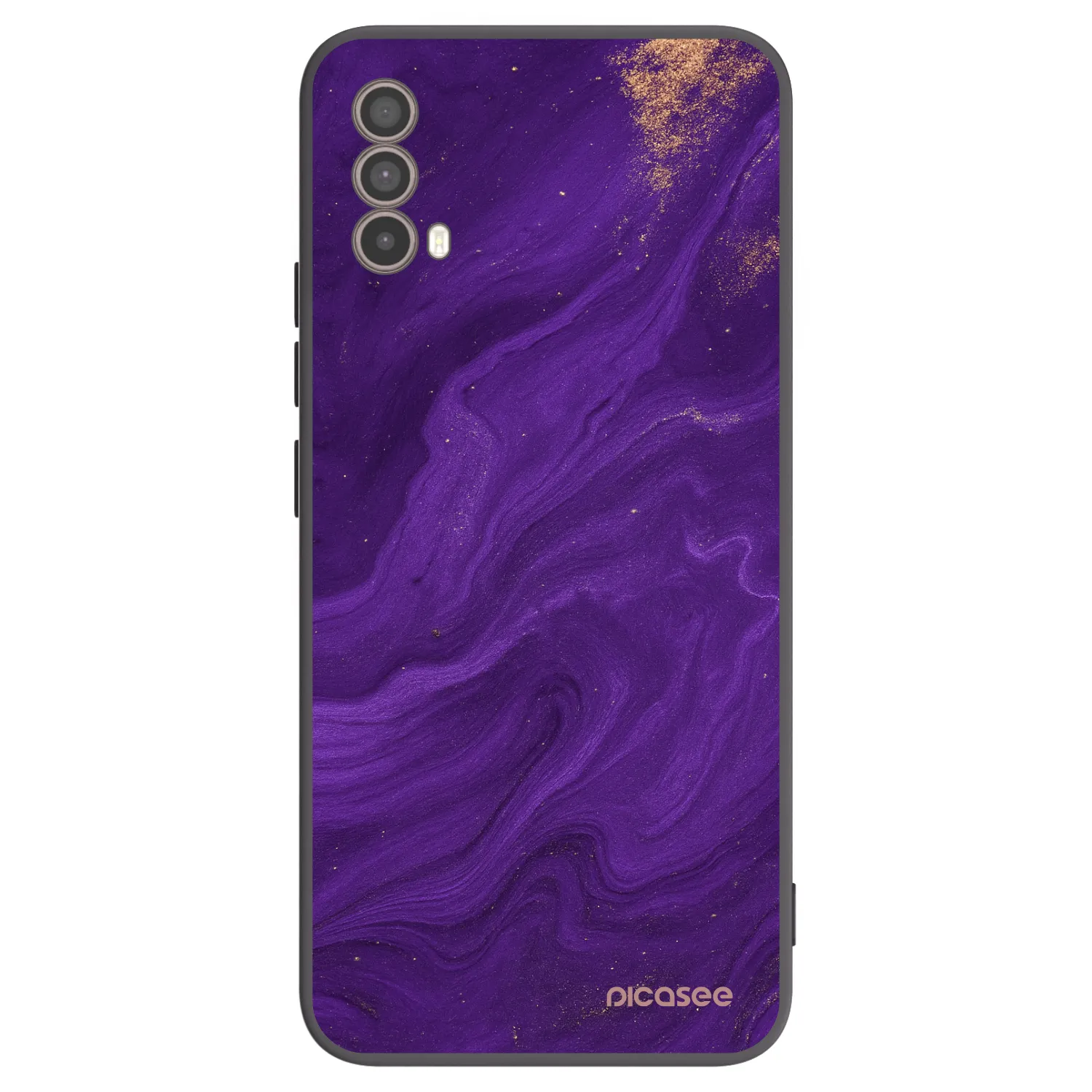 Picasee silikónový čierny obal pre Motorola Moto E40 - Purple