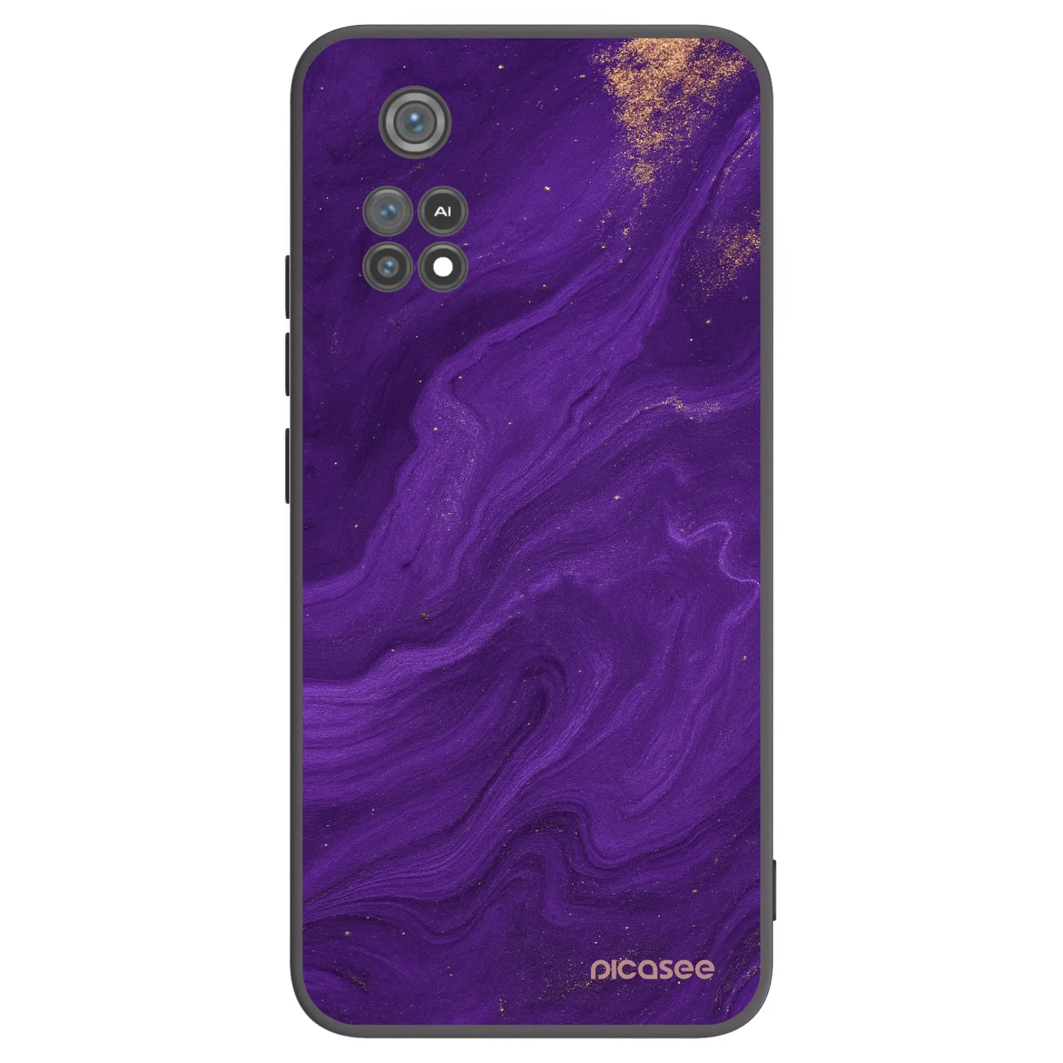 Picasee silikónový čierny obal pre Xiaomi Poco M4 Pro - Purple